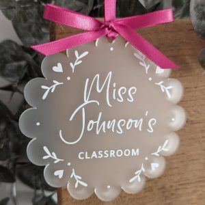 Personalised hanging flower